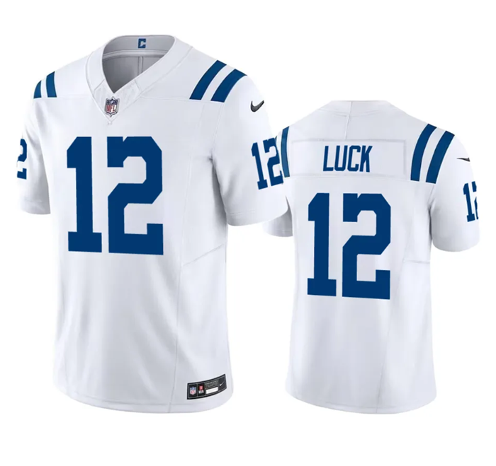 Indianapolis Colts #12 Andrew Luck White 2023 F.U.S.E Vapor Untouchable Stitched Football Jersey